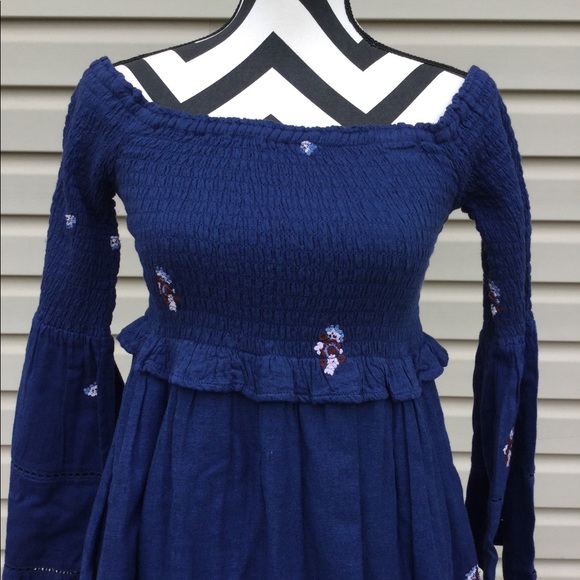 NWT Free People Counting Daisies Embroidered Dress - Picture 6 of 8